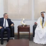 رئيس البرلمان العربي مع السفير السوري