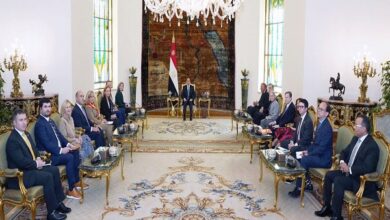 اجتماع الرئيس السيسي مع الوفد الأمريكي