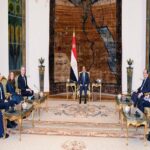 الرئيس السيسي مع وزير الخارجية الأمريكي