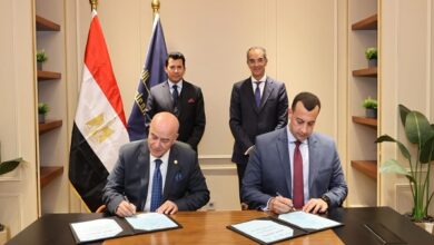 جانب من توقيع بروتوكول التعاون