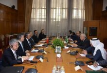 لقاء أمين عام الجامعة العربية مع وزير الخارجية الصيني