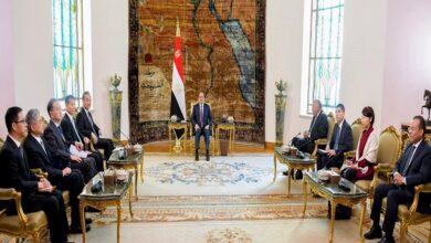 لقاء الرئيس السيسي مع وزير الخارجية الصيني