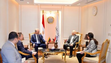 اجتماع وزير النقل مع سفير ليتوانيا