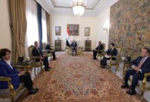 اجتماع الرئيس السيسي مع الوفد الفرنسي