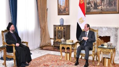 الرئيس السيسي مع رئيس تيار الحكمة العراقي
