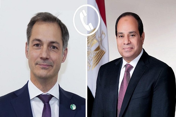 الرئيس السيسي ورئيس وزراء بلجيكا