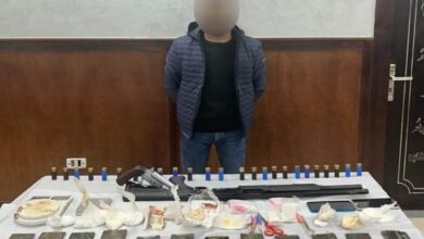 المتهم والمضبوطات