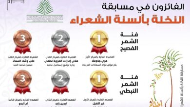 مسابقة النخلة بألسنة الشعراء