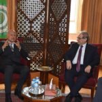 لقاء أبو الغيط ووزير الخارجية السوري