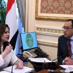 مدبولي مع وزيرة الهجرة