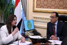 مدبولي مع وزيرة الهجرة