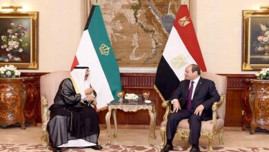 الرئيس السيسي مع أمير الكويت