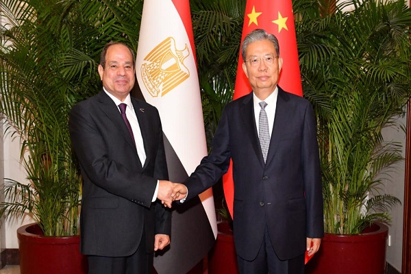 الرئيس السيسي ورئيس مجلس النواب الصيني