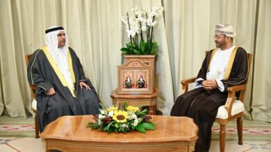 رئيس البرلمان العربي مع وزير خارجية عمان