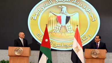رئيسا وزراء مصر والأردن