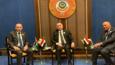 وزراء خارجية مصر والأردن والعراق
