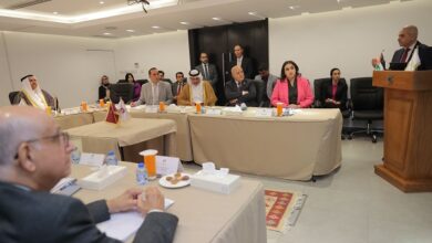وفد البرلمان العربي مع رئيس مركز الأمن السيبراني بالأردن