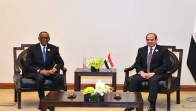 الرئيس السيسي ونظيره الرواندي