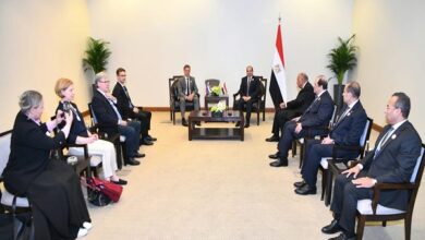 الرئيس السيسي مع رئيس وزراء سلوفينيا