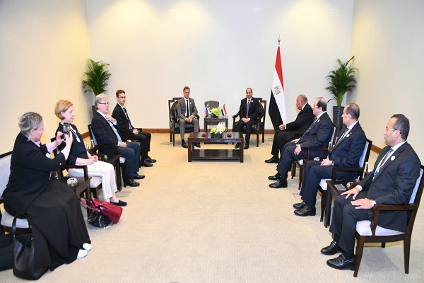 الرئيس السيسي مع رئيس وزراء سلوفينيا