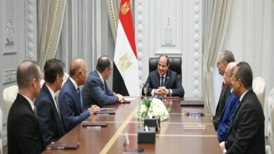 اجتماع الرئيس السيسي مع وفد شركة أباتشي الأمريكية