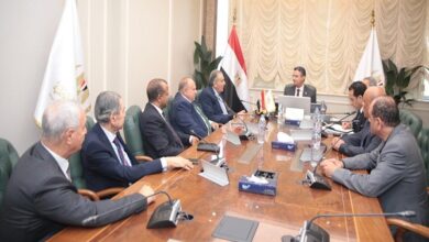 وزير التموين مع وفد اتحاد الغرف التجارية