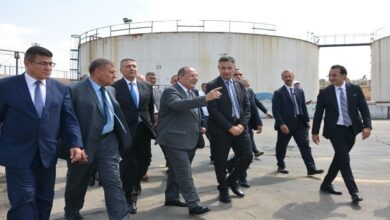 وزير التموين يتفقد محطة الزيوت والشحوم بالمكس