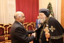 وزير العدل يهنئ البابا تواضروس الثاني بعيد الميلاد المجيد