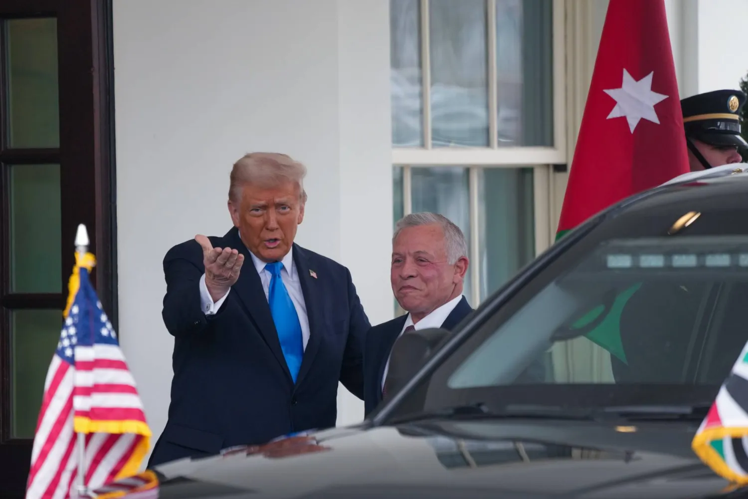 لقاء الرئيس ترامب و العاهل الاردني الملك عبدالله الثاني