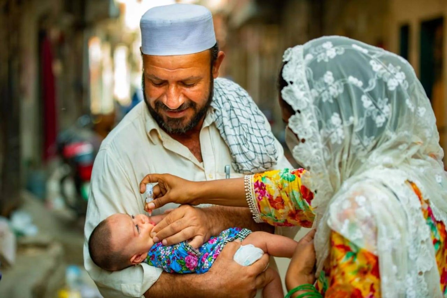 حملة شلل الأطفال في باكستان