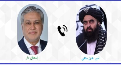 اتصال هاتفي بين نائب رئيس الوزراء الباكستاني إسحاق دار ووزير الخارجية الأفغاني بالإنابة أمير خان متقي