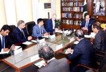 وزير المالية الباكستاني ووفد شركة ديلويت المتعددة الجنسيات