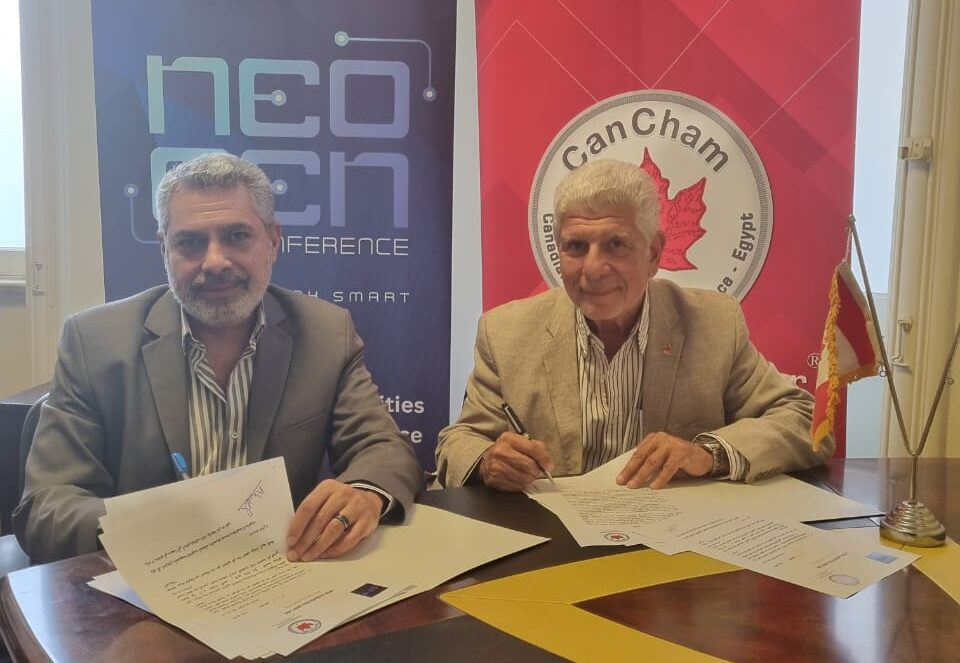 توقيع بروتوكول التعاون الاستراتيجي بين الفرفة التجارية الكندية و مؤتمر نيو جين