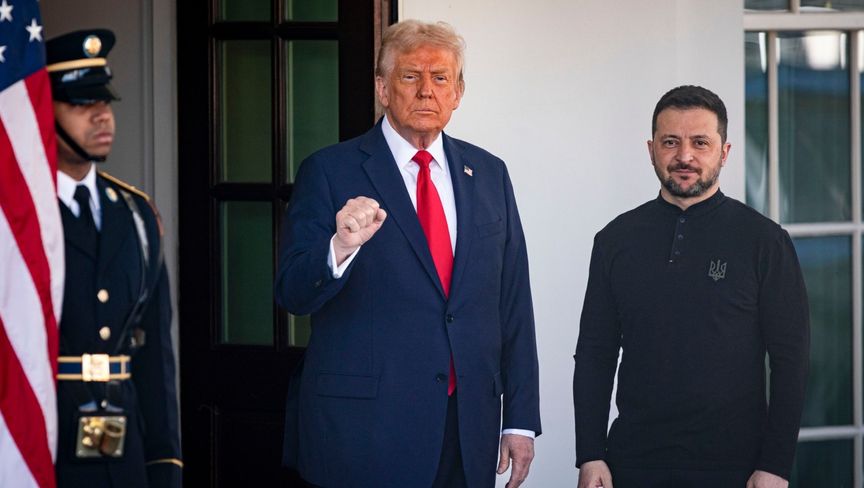 الرئيس الأميركي دونالد ترامب و رئيس أوكرانيا زيلنيسكي