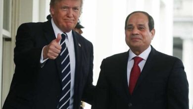 الرئيس الأمريكي دونالد ترامب ونظيره المصري الرئيس عبدالفتاح السيسي