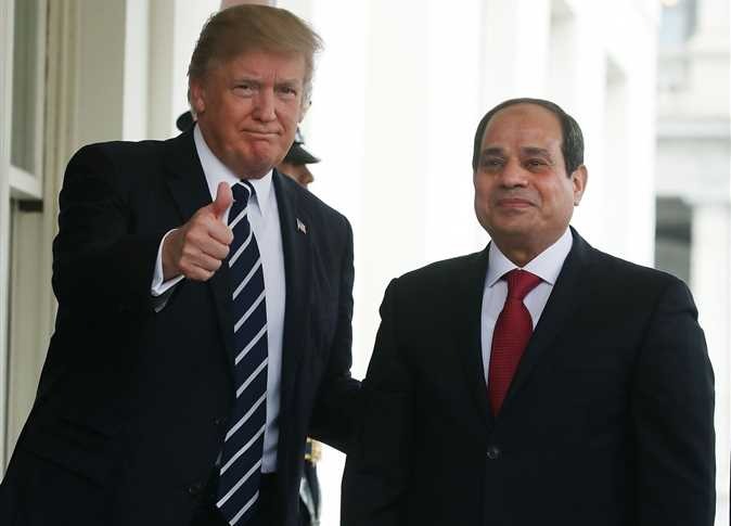 الرئيس الأمريكي دونالد ترامب ونظيره المصري الرئيس عبدالفتاح السيسي
