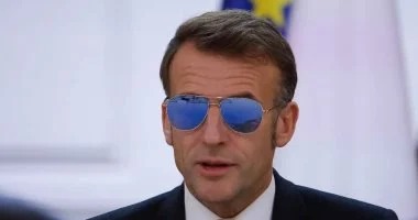 الرئيس الفرنسي إمانويل ماكرون في منتدي دافوس الاقتصادي 2026