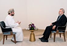 جانب من مقابلة علي لاريجاني بتلفزيون سلطنة عمان