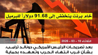 تراجع أسعار النفط وخام برنت في التداولات العالمية