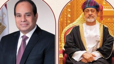 الرئيس المصري عبدالفتاح السيسي وسلطان سلطنة عُمان هيثم بن طارق