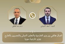 وزير الخارجية المصري يتلقى اتصالاً سورياي لبحث العلاقات الثنائية